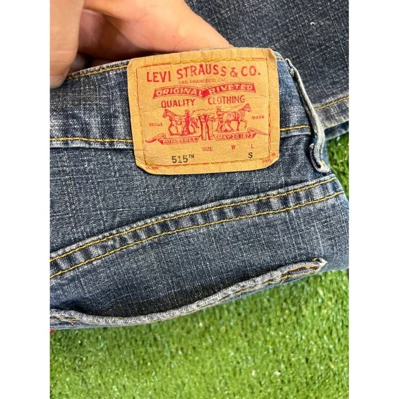 Levi 515 Signature Women Medium Wash Mid Rise Bootcut Jeans Blue Size 8S - Picture 7 of 9